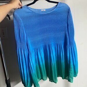 Studio 1886 Womens Long Sleeve Shirt with Dip Dye